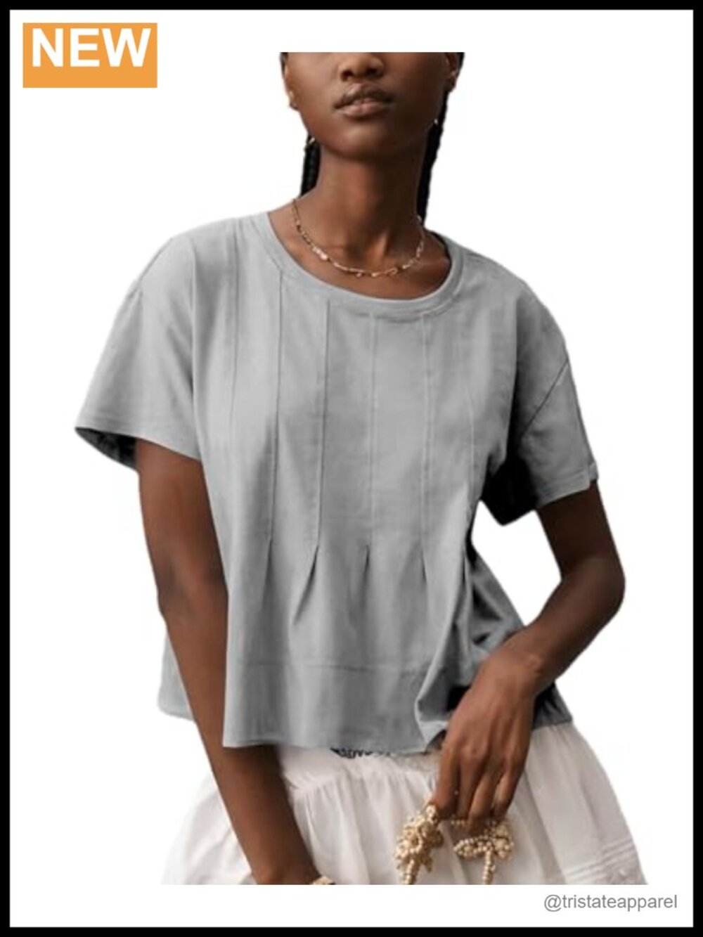 Women's Peplum Babydoll Top Short Sleeve A-Line Casual Summer Shirt